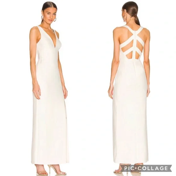 Evening Dress Bcbg White Maxi Dress BCBGMaxAzria Dresses Bcbg